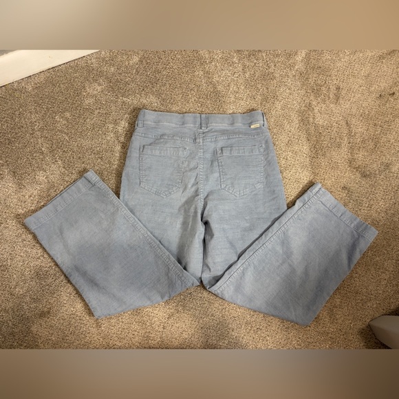 Toad & Co Pants Womens Size 4 Karuna Corduroy Light Blue Casual High Rise Cotton - Picture 3 of 11
